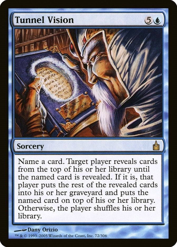 Image for Tunnel Vision (72) (Ravnica: City of Guilds) - Magic: The Gathering