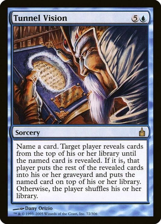 Image for Tunnel Vision (72) (Ravnica: City of Guilds) - Magic: The Gathering