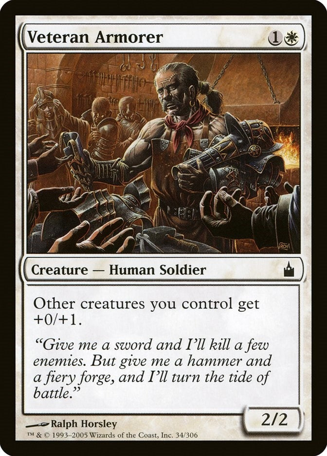 Image for Veteran Armorer (34) (Ravnica: City of Guilds) - Magic: The Gathering