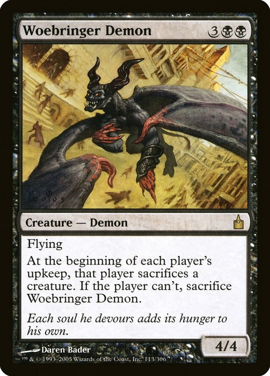 Image for Woebringer Demon (113) (Ravnica: City of Guilds) - Magic: The Gathering