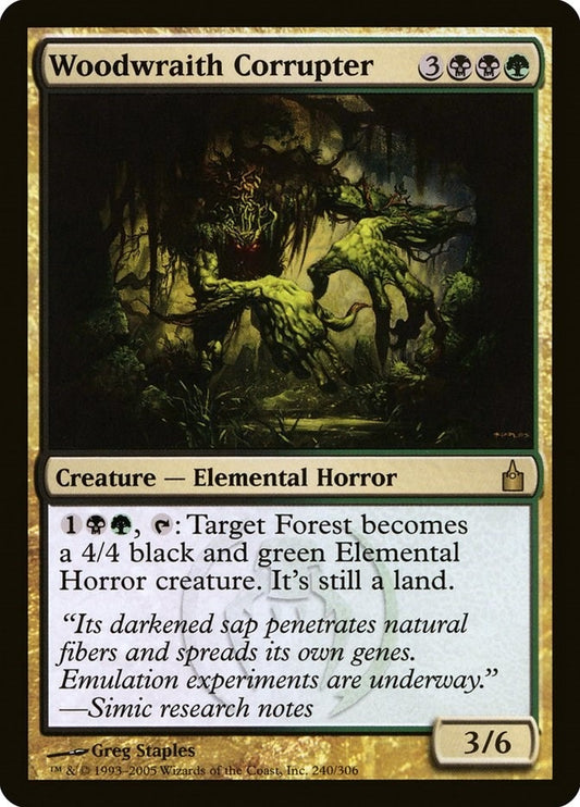 Image for Woodwraith Corrupter (240) (Ravnica: City of Guilds) - Magic: The Gathering