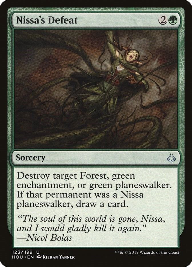 Image for Nissa's Defeat (123) (Hour of Devastation) - Magic: The Gathering