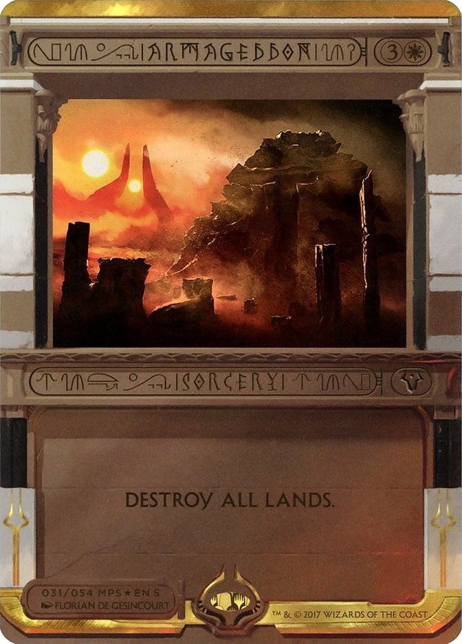 Image for Armageddon (31) (Masterpiece Series: Amonkhet Invocations) - Magic: The Gathering