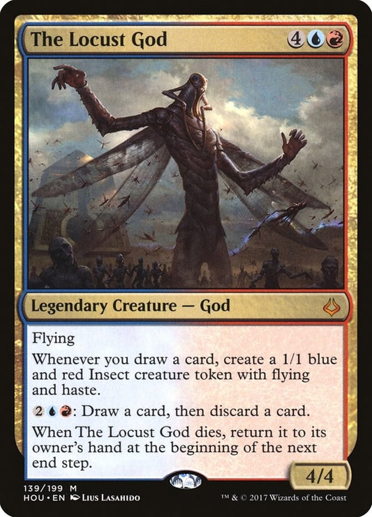 Image for The Locust God (139) (Hour of Devastation) - Magic: The Gathering