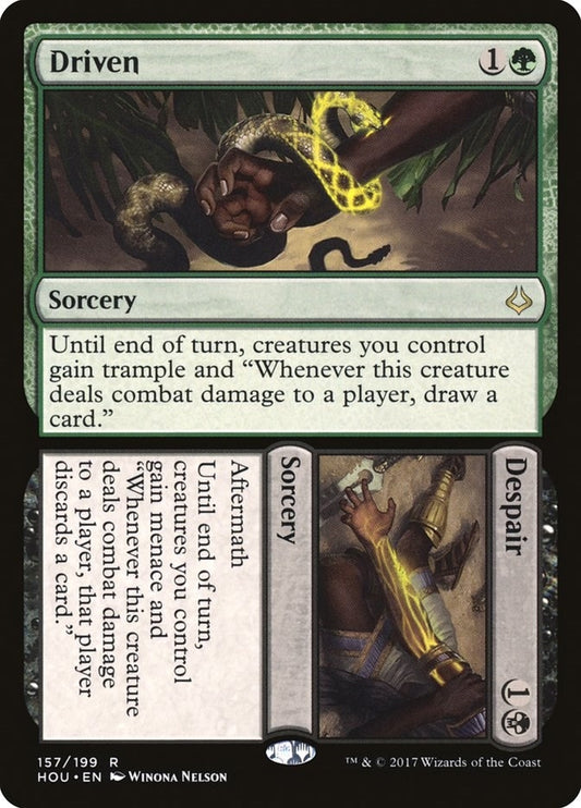 Image for Driven // Despair (157) (Hour of Devastation) - Magic: The Gathering