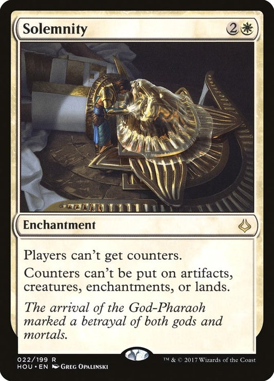 Image for Solemnity (22) (Hour of Devastation) - Magic: The Gathering