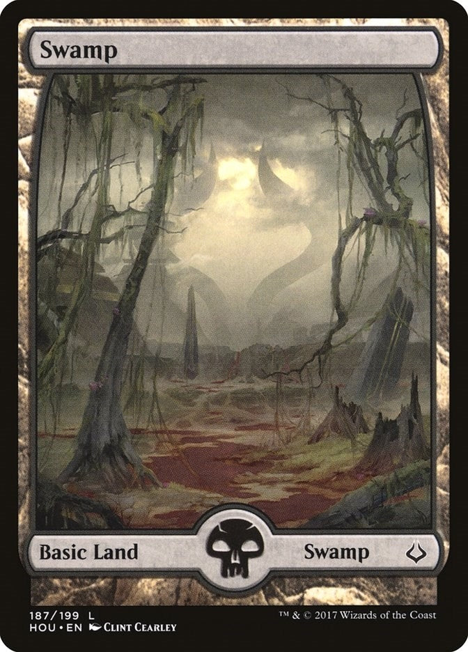 Image for Swamp (187) - Full Art (187) (Hour of Devastation) - Magic: The Gathering