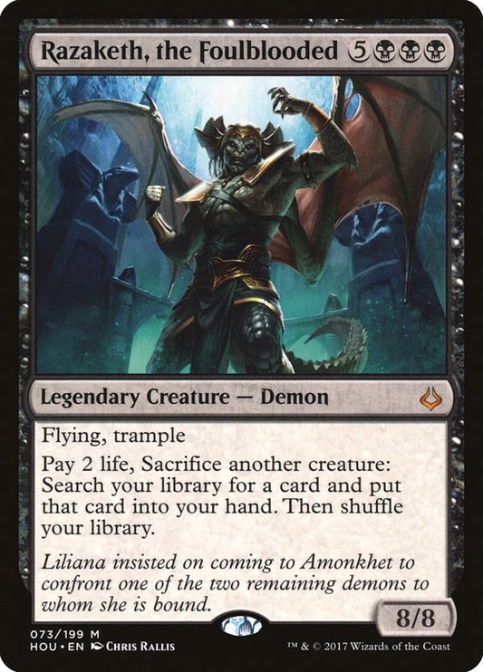 Image for Razaketh, the Foulblooded (73) (Hour of Devastation) - Magic: The Gathering