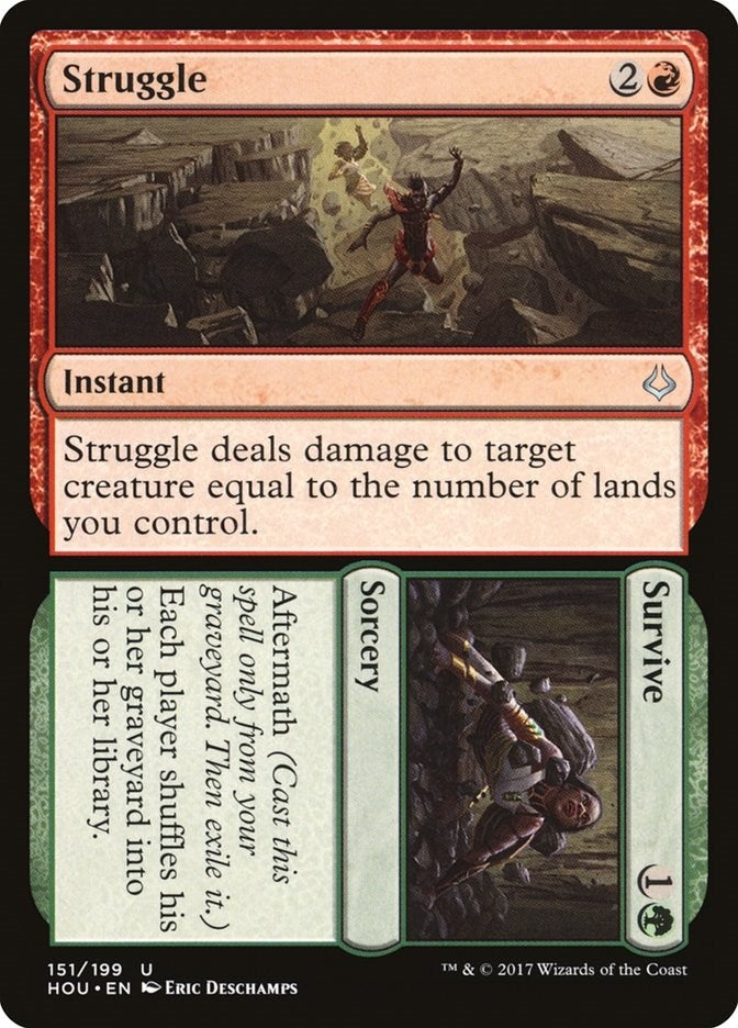 Image for Struggle // Survive (151) (Hour of Devastation) - Magic: The Gathering