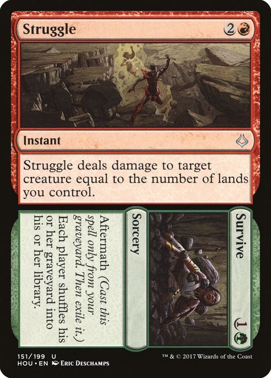 Image for Struggle // Survive (151) (Hour of Devastation) - Magic: The Gathering