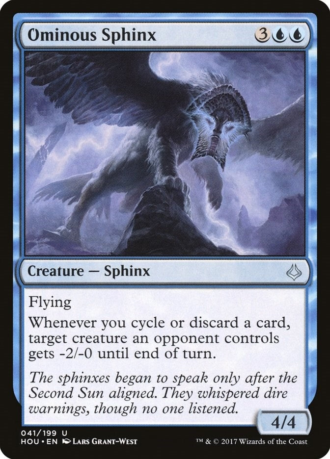 Image for Ominous Sphinx (41) (Hour of Devastation) - Magic: The Gathering