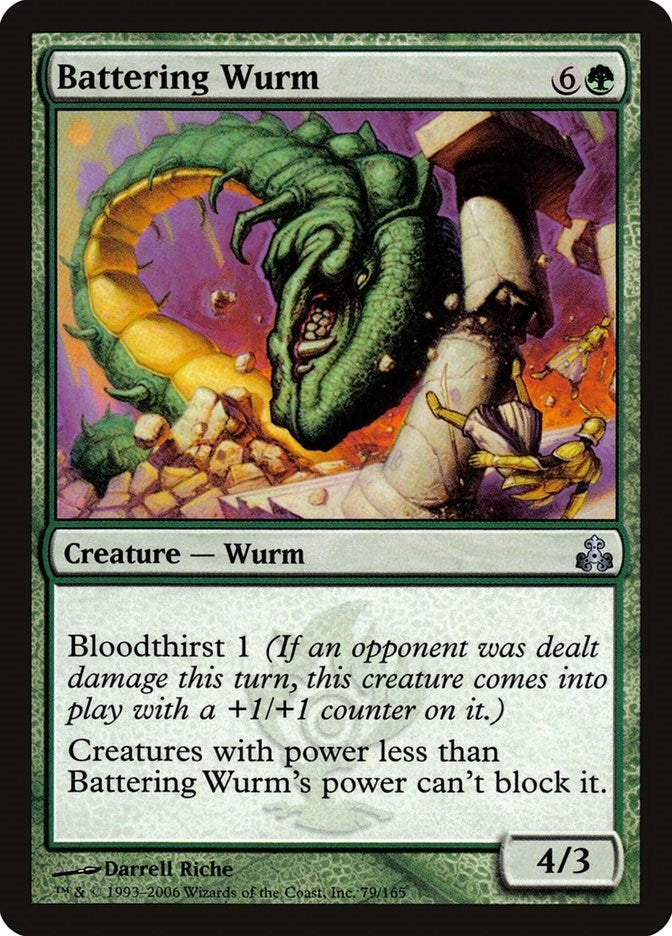Image for Battering Wurm (79) (Guildpact) - Magic: The Gathering