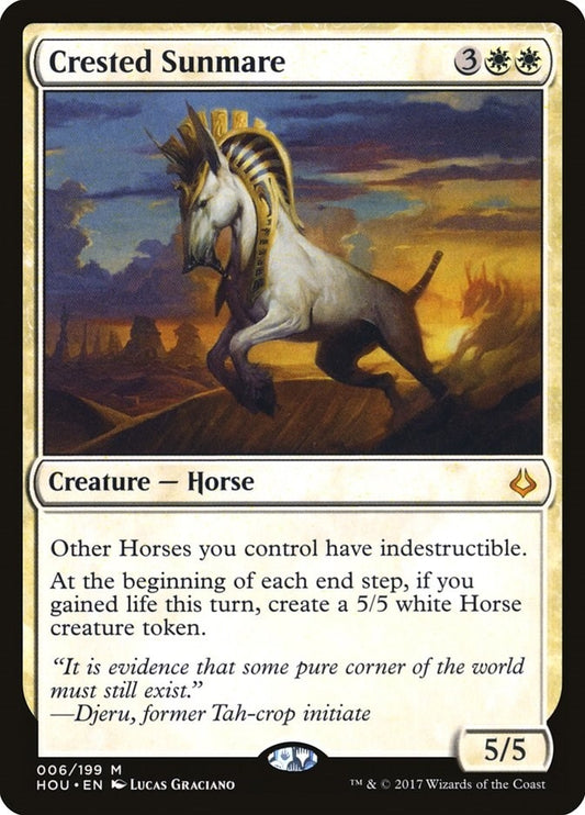 Image for Crested Sunmare (6) (Hour of Devastation) - Magic: The Gathering