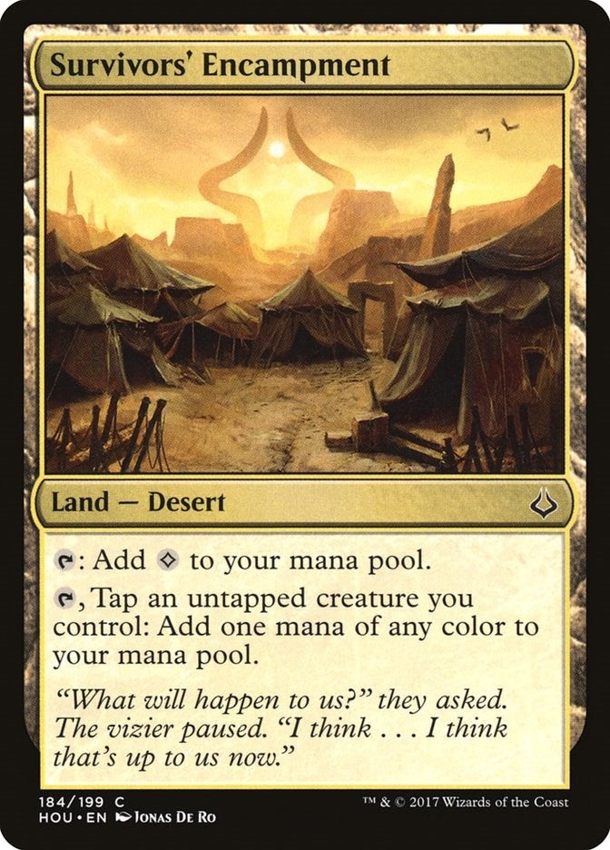 Image for Survivors' Encampment (184) (Hour of Devastation) - Magic: The Gathering