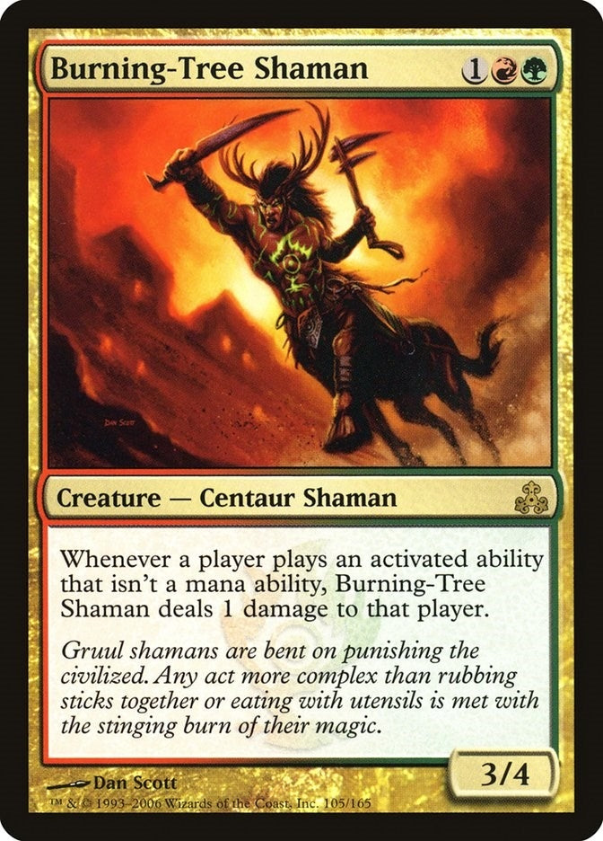 Image for Burning-Tree Shaman (105) (Guildpact) - Magic: The Gathering