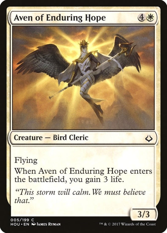 Image for Aven of Enduring Hope (5) (Hour of Devastation) - Magic: The Gathering