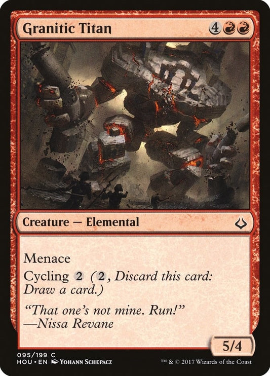 Image for Granitic Titan (95) (Hour of Devastation) - Magic: The Gathering