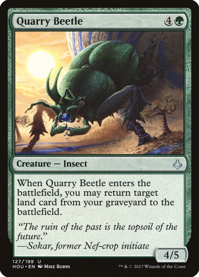 Image for Quarry Beetle (127) (Hour of Devastation) - Magic: The Gathering