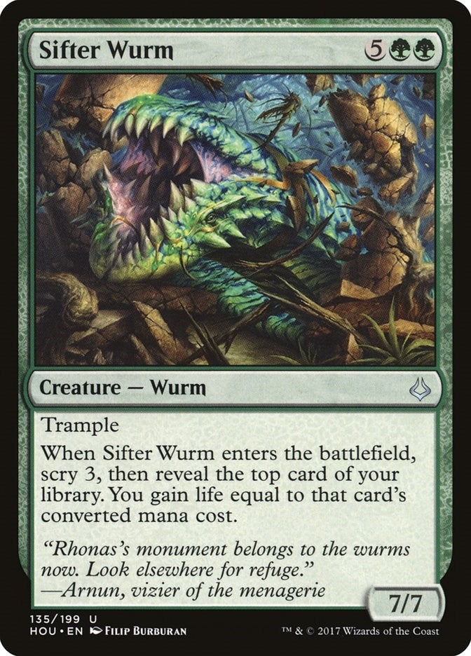 Image for Sifter Wurm (135) (Hour of Devastation) - Magic: The Gathering