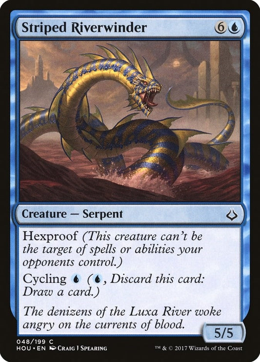 Image for Striped Riverwinder (48) (Hour of Devastation) - Magic: The Gathering