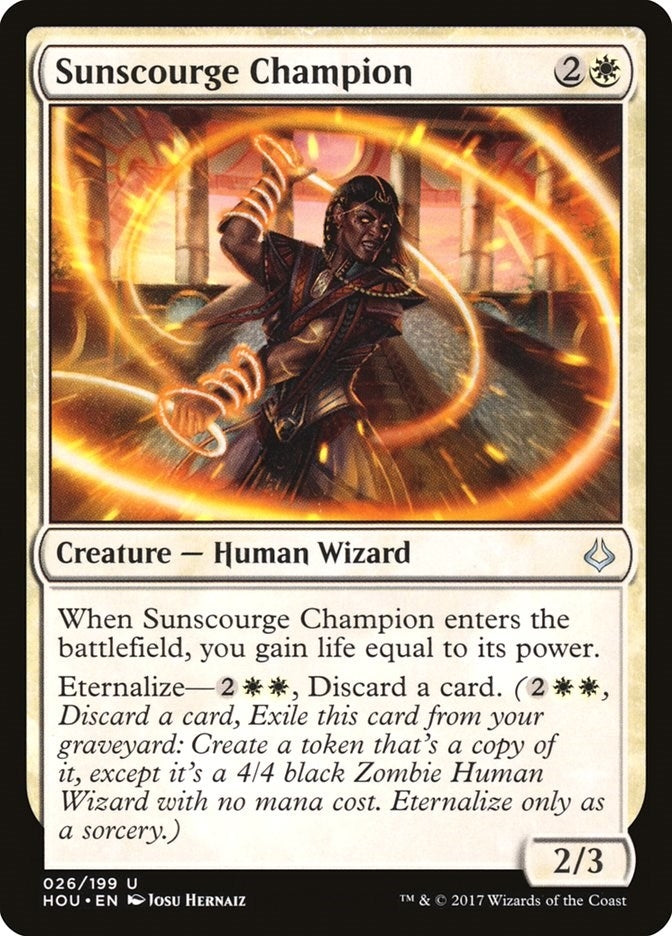 Image for Sunscourge Champion (26) (Hour of Devastation) - Magic: The Gathering