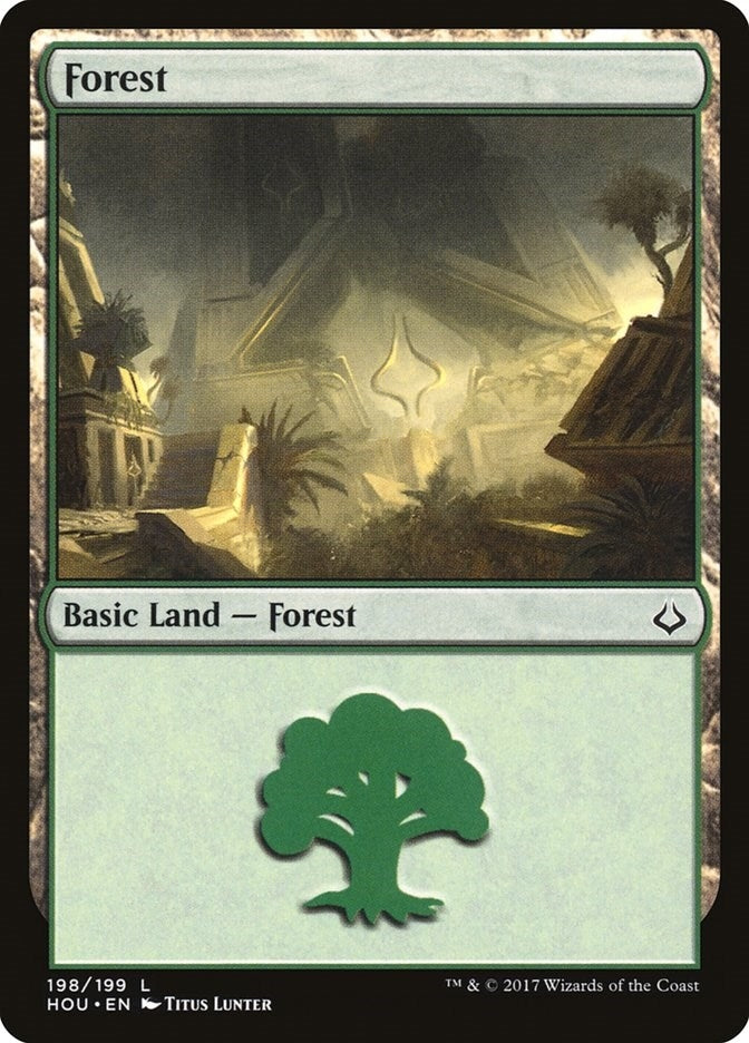 Image for Forest (198) (198) (Hour of Devastation) - Magic: The Gathering
