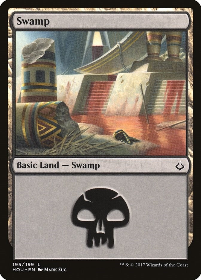Image for Swamp (195) (195) (Hour of Devastation) - Magic: The Gathering