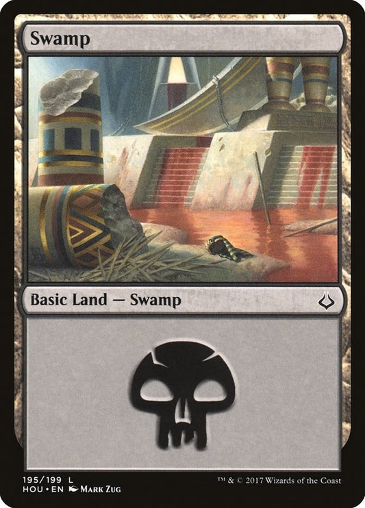 Image for Swamp (195) (195) (Hour of Devastation) - Magic: The Gathering