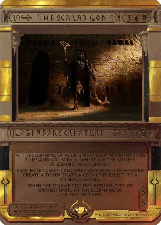 Image for The Scarab God (53) (Masterpiece Series: Amonkhet Invocations) - Magic: The Gathering