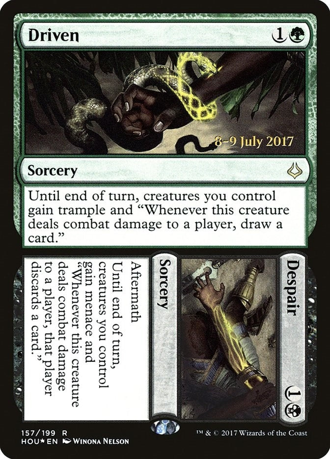 Image for Driven // Despair (157) (Prerelease Cards) - Magic: The Gathering