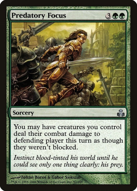 Image for Predatory Focus (92) (Guildpact) - Magic: The Gathering