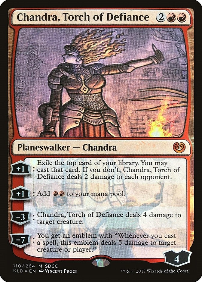 Image for Chandra, Torch of Defiance (SDCC 2017 Exclusive) (110) (Media Promos) - Magic: The Gathering