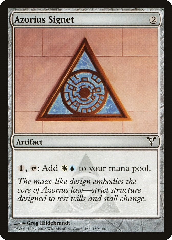 Image for Azorius Signet (159) (Dissension) - Magic: The Gathering