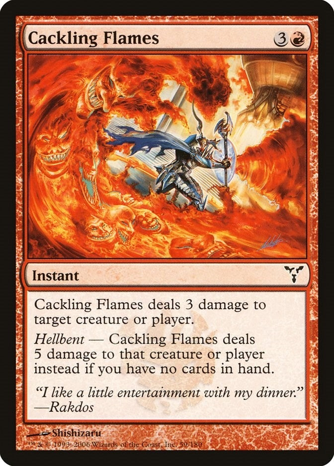 Image for Cackling Flames (59) (Dissension) - Magic: The Gathering