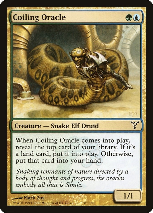 Image for Coiling Oracle (107) (Dissension) - Magic: The Gathering