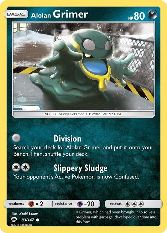 Image for Alolan Grimer (83/147) (SM - Burning Shadows) - Pokemon