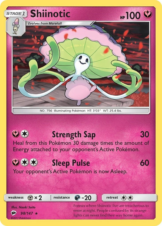 Image for Shiinotic (98/147) (SM - Burning Shadows) - Pokemon