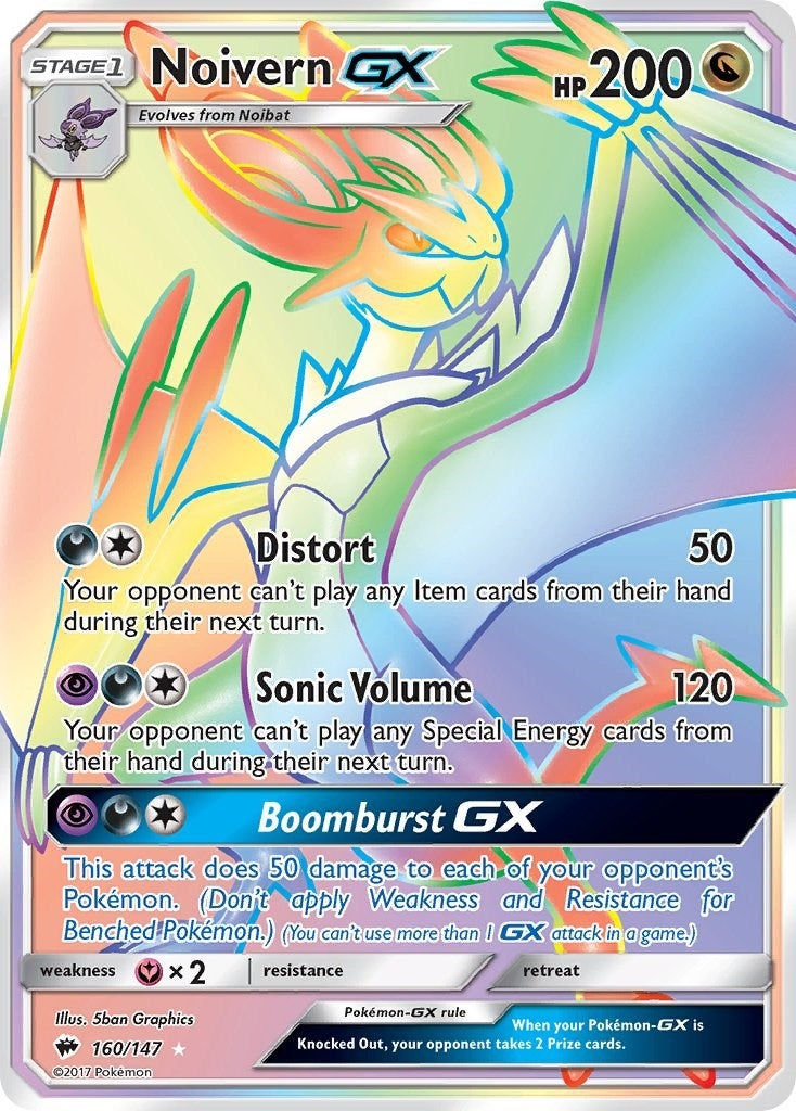Image for Noivern GX (Secret) (160/147) (SM - Burning Shadows) - Pokemon