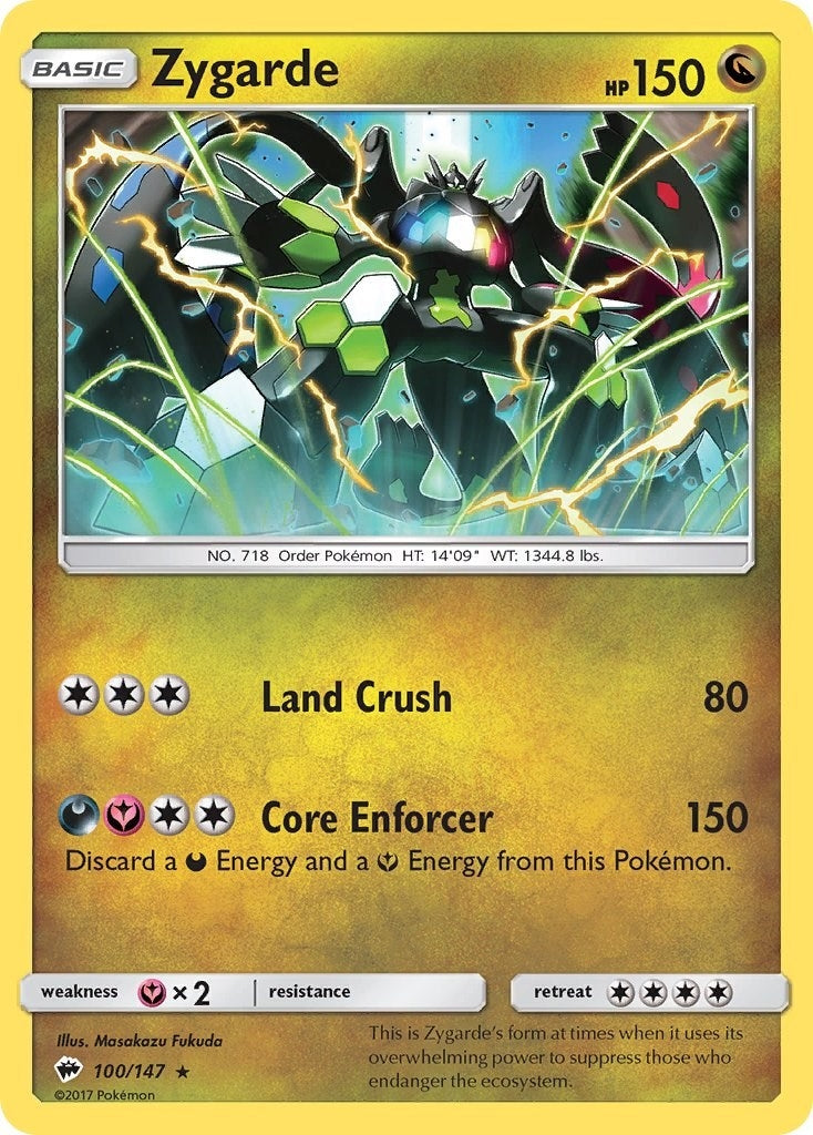 Image for Zygarde (100/147) (SM - Burning Shadows) - Pokemon