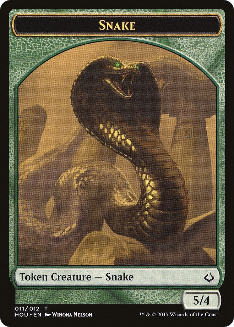 Image for Snake // Zombie Double-Sided Token (11 // 20) (Hour of Devastation) - Magic: The Gathering