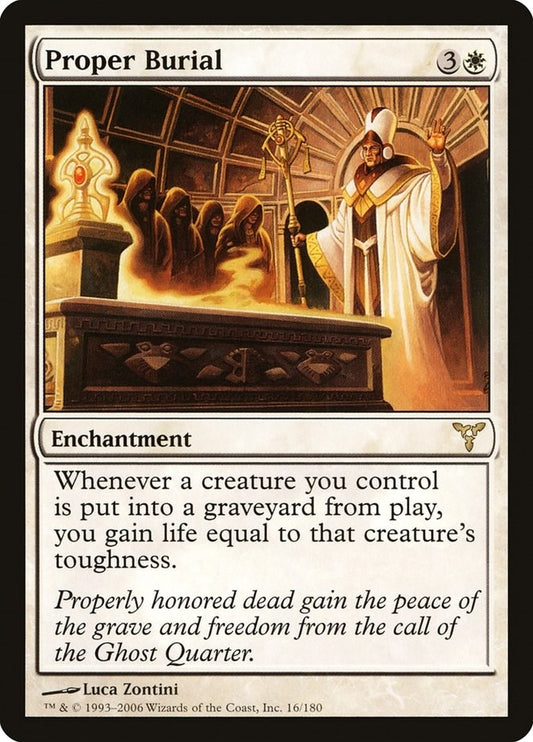 Image for Proper Burial (16) (Dissension) - Magic: The Gathering