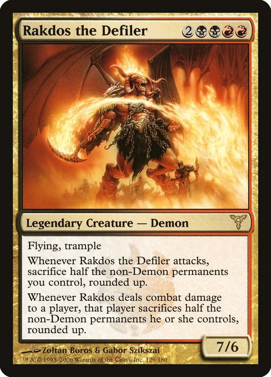 Image for Rakdos the Defiler (129) (Dissension) - Magic: The Gathering