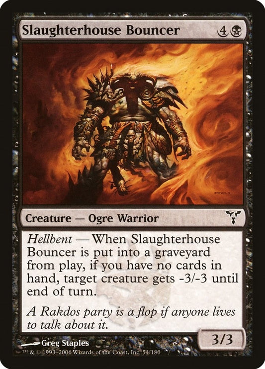 Image for Slaughterhouse Bouncer (54) (Dissension) - Magic: The Gathering
