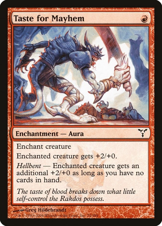 Image for Taste for Mayhem (75) (Dissension) - Magic: The Gathering
