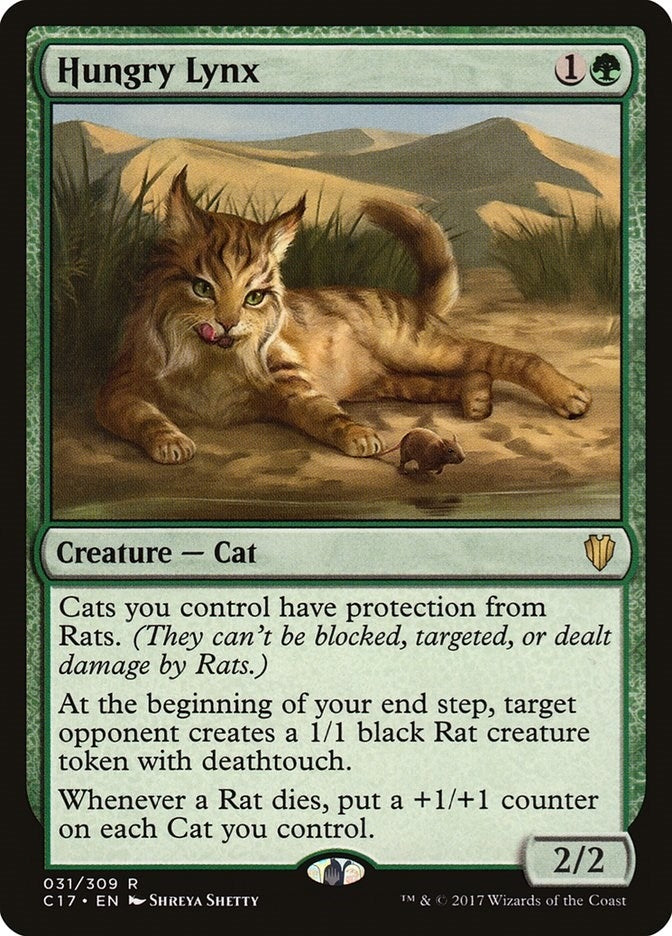 Image for Hungry Lynx (31) (Commander 2017) - Magic: The Gathering