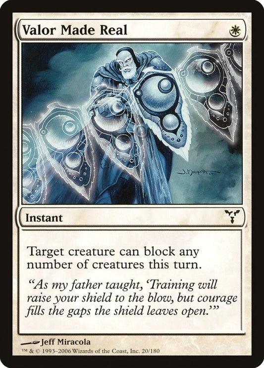 Image for Valor Made Real (20) (Dissension) - Magic: The Gathering