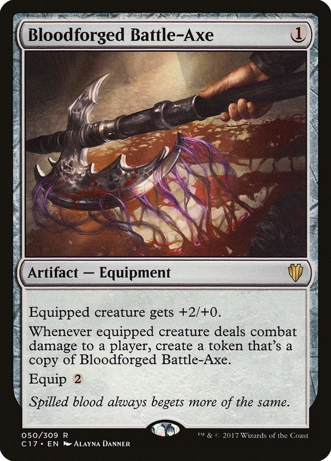 Image for Bloodforged Battle-Axe (50) (Commander 2017) - Magic: The Gathering