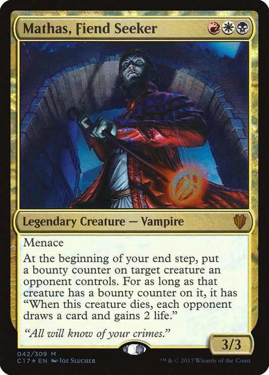 Image for Mathas, Fiend Seeker (42) (Commander 2017) - Magic: The Gathering