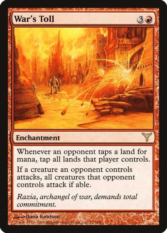 Image for War's Toll (77) (Dissension) - Magic: The Gathering