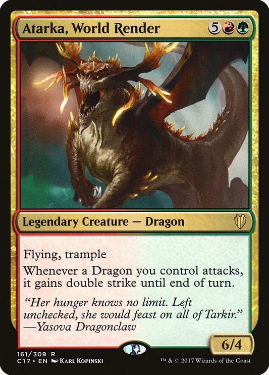 Image for Atarka, World Render (161) (Commander 2017) - Magic: The Gathering